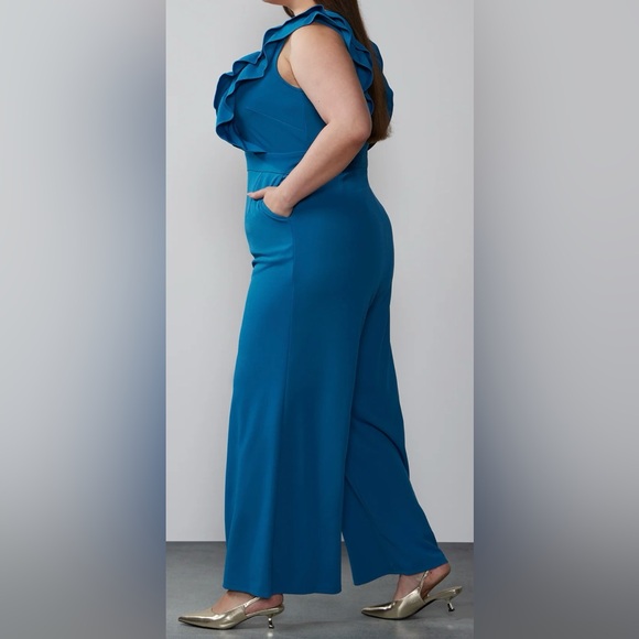 Ruffle Sleeveless Jumpsuit - Picture 2 of 4